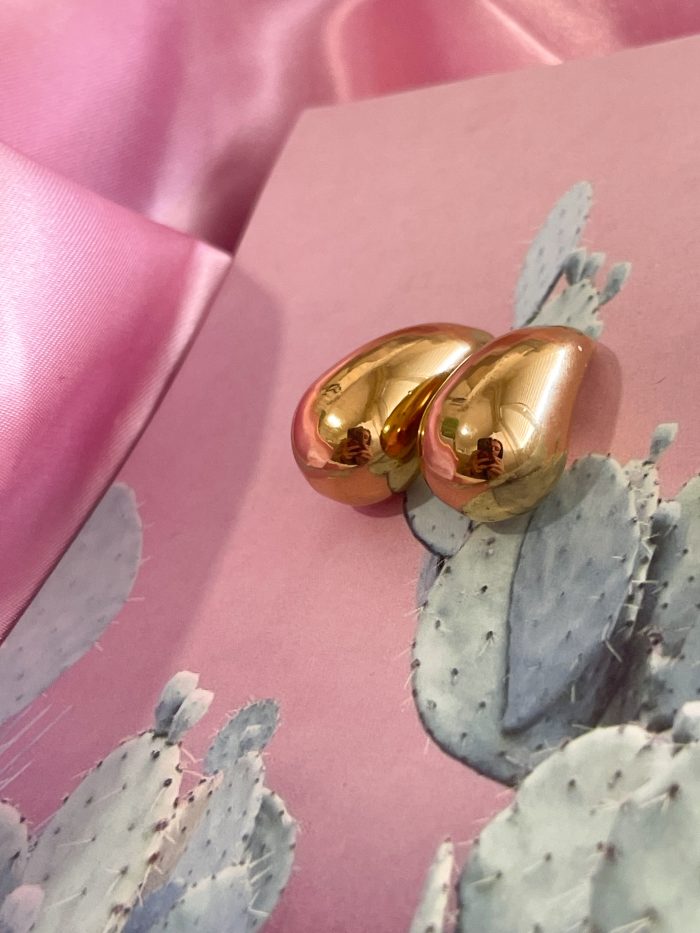 Pendientes Gota Dorado - Imagen 3