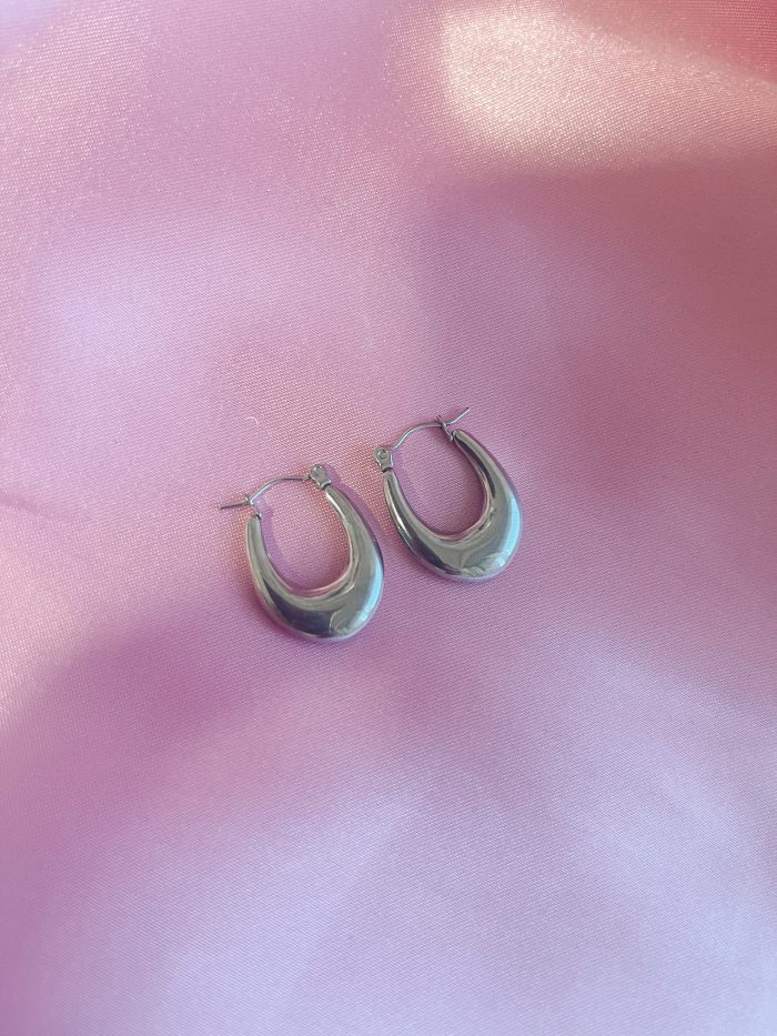 Pendientes Aro plateado
