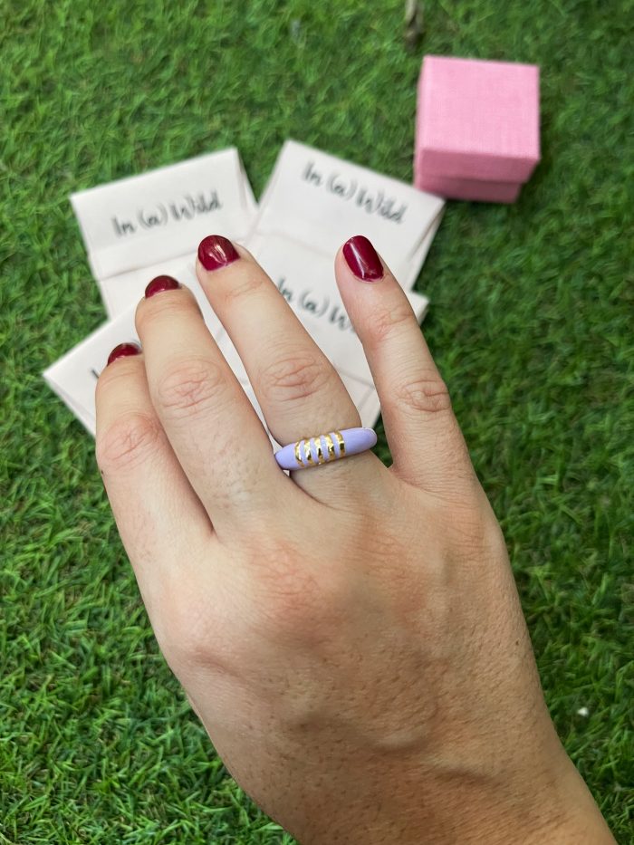 Anillo Rayas Morado - Imagen 5