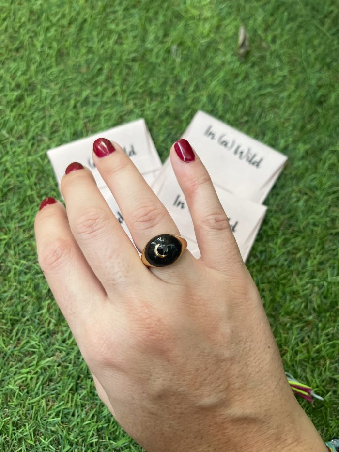 Anillo Luna Negro