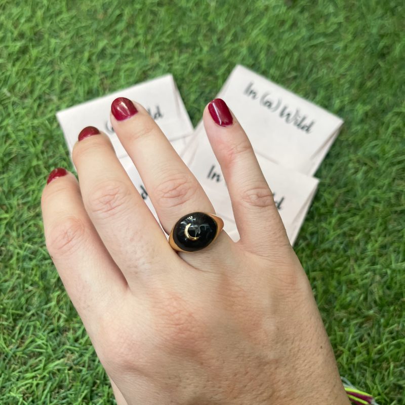 Anillo Luna Negro