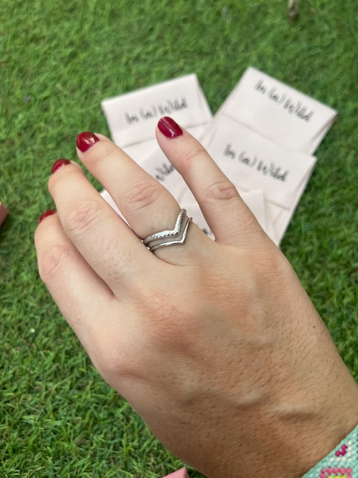 Anillo Doble plateado - Imagen 3