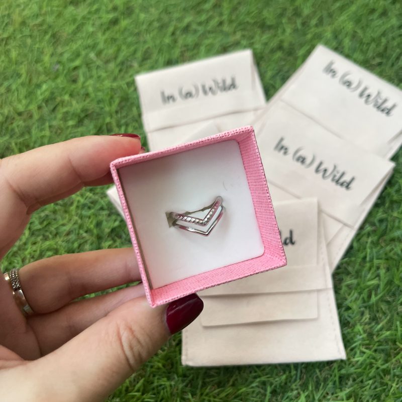 Anillo Doble plateado