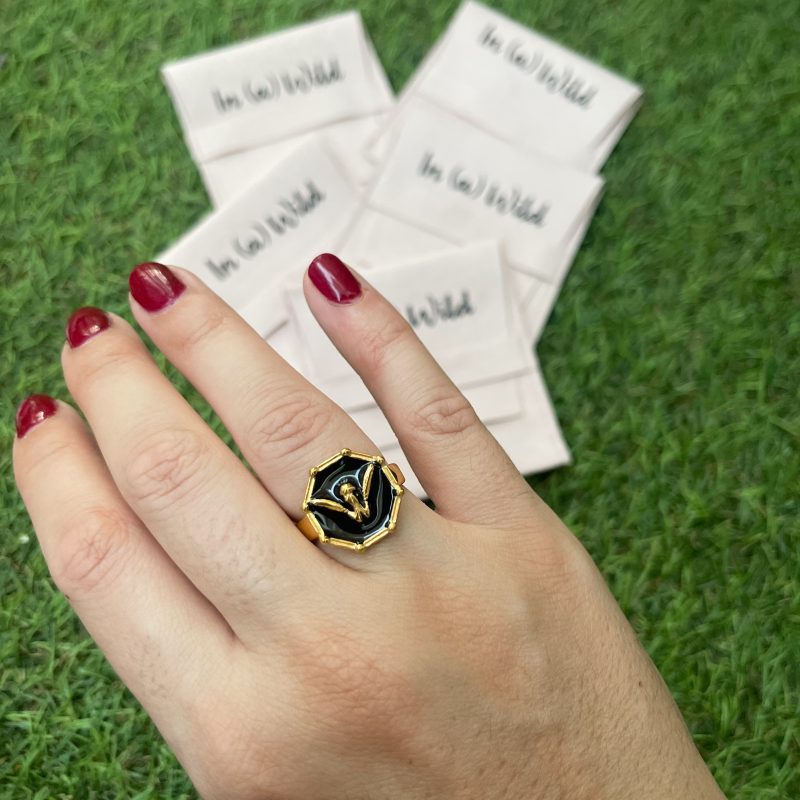 Anillo Abeja Negro