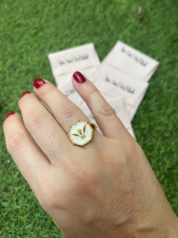 Anillo Abeja Blanco