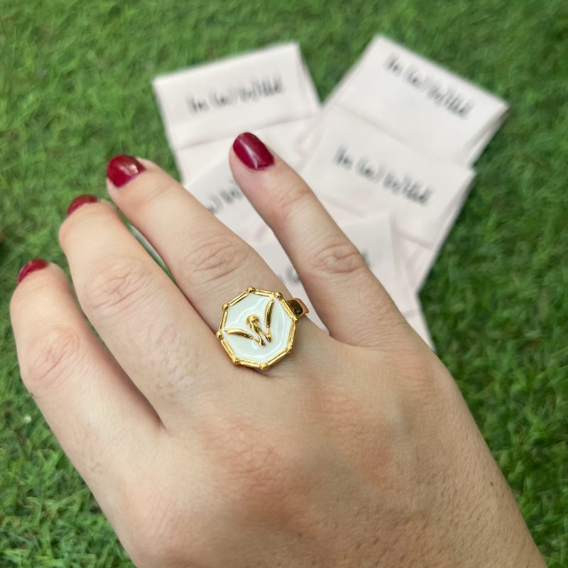 Anillo Abeja Blanco