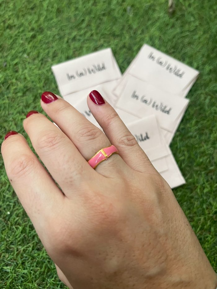 Anillo Bambu Rosa