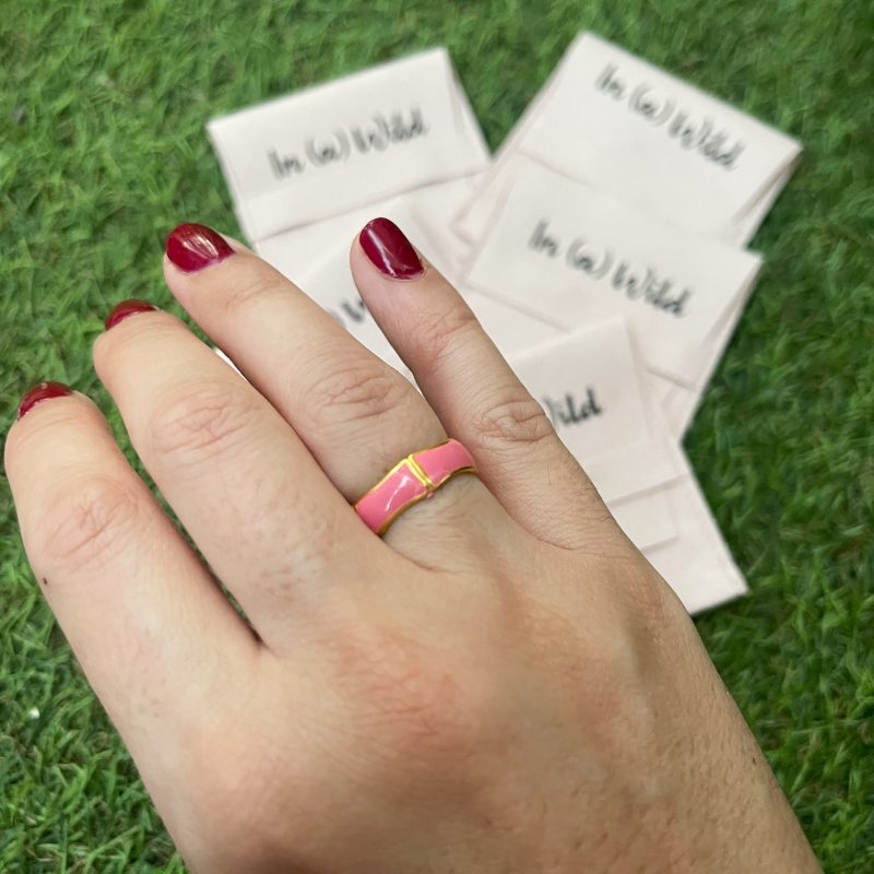 Anillo Bambu Rosa