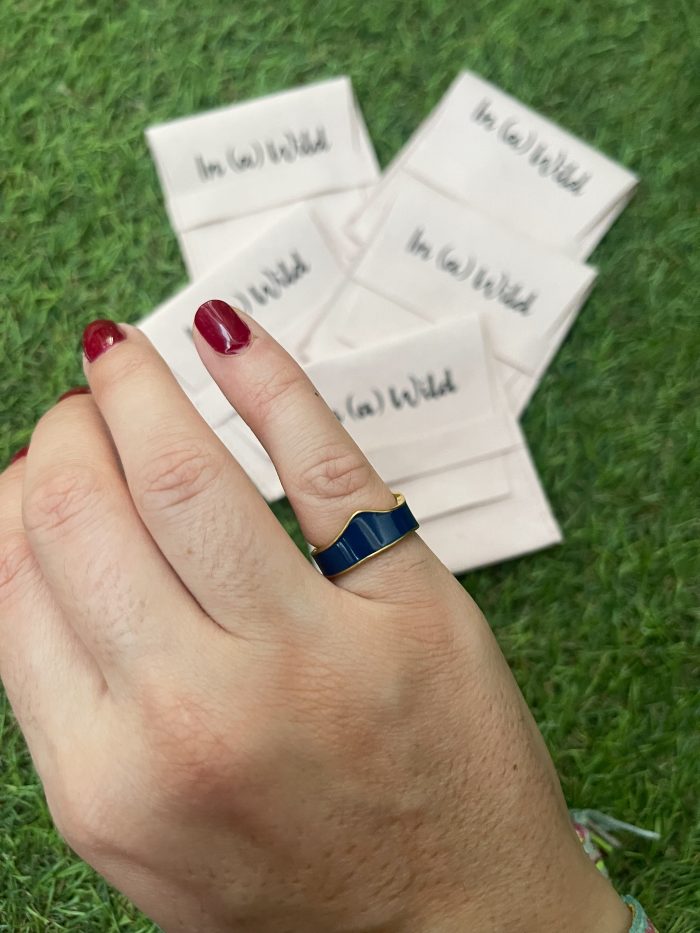 Anillo Olas azul - Imagen 2