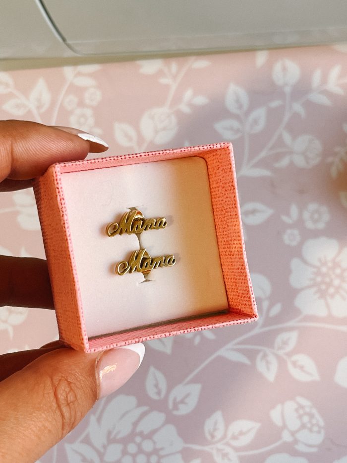 Pendientes MAMA dorados